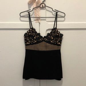 Theory Black Lace Top size 0